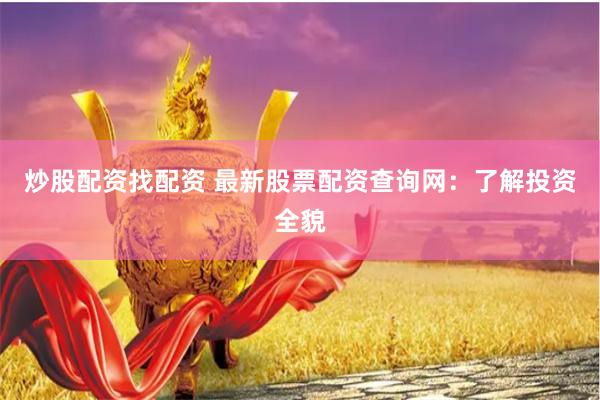 炒股配资找配资 最新股票配资查询网：了解投资全貌